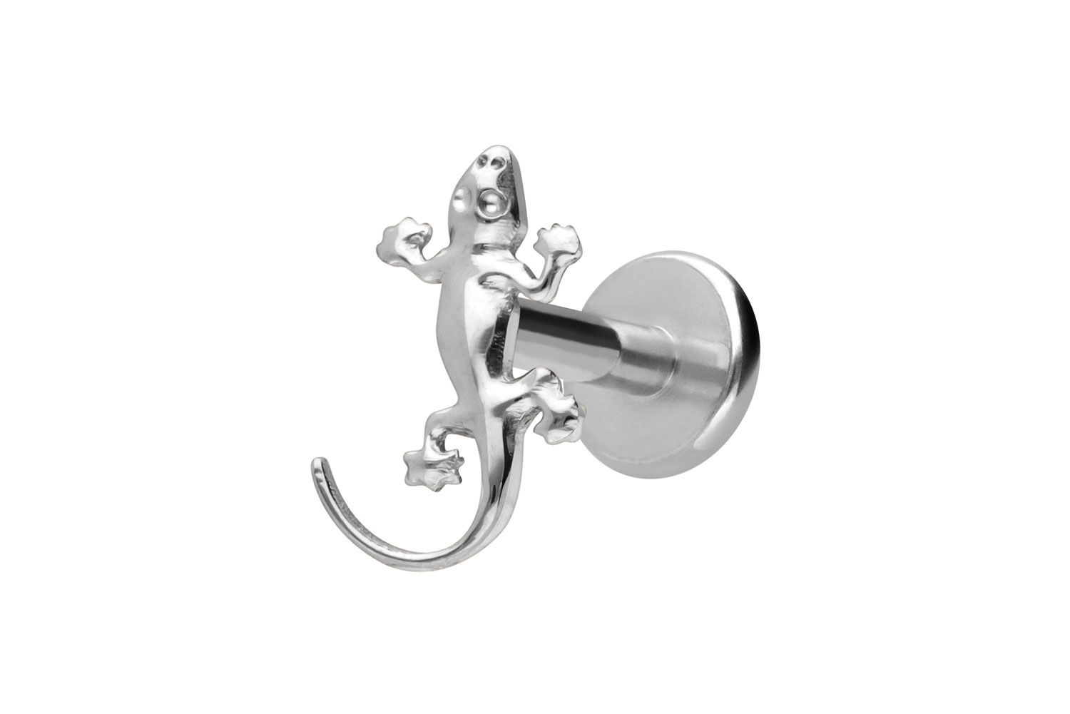 Titan Labret Piercing mit Innengewinde GECKO